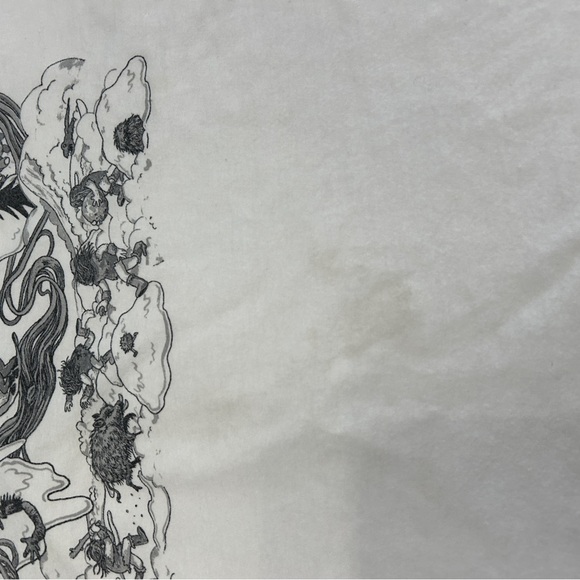 Men’s Doodle Snowboard T-shirt white collectible Burton stains see photos - Picture 3 of 4